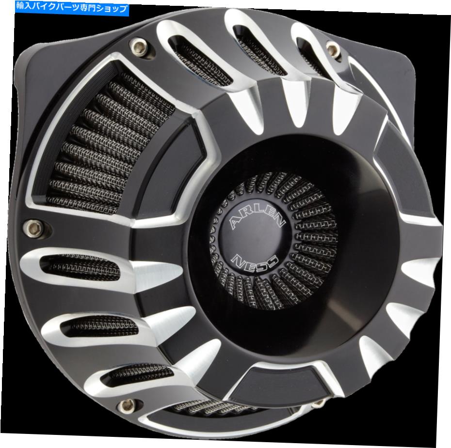 Air Filter Arlen Ness 18-917 Vツインブラックディープカット用の逆シリーズエアクリーナーキット Arlen Ness 18-917 Inverted Series Air Cleaner Kits for V-Twin Black Deep Cut【並行輸入品】