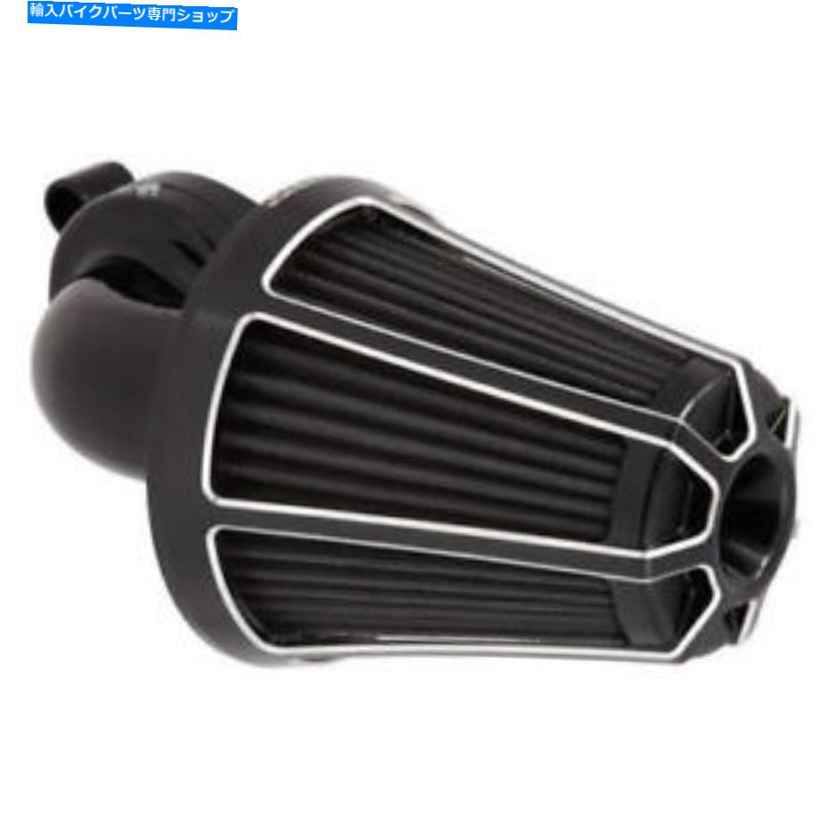 Air Filter Arlen Ness Monster Sucker 90度エアクリーナーキットBeveled Black＃81-036 Arlen Ness Monster Sucker 90-Degree Air Cleaner Kit Beveled Black #81-036【並行輸入品】