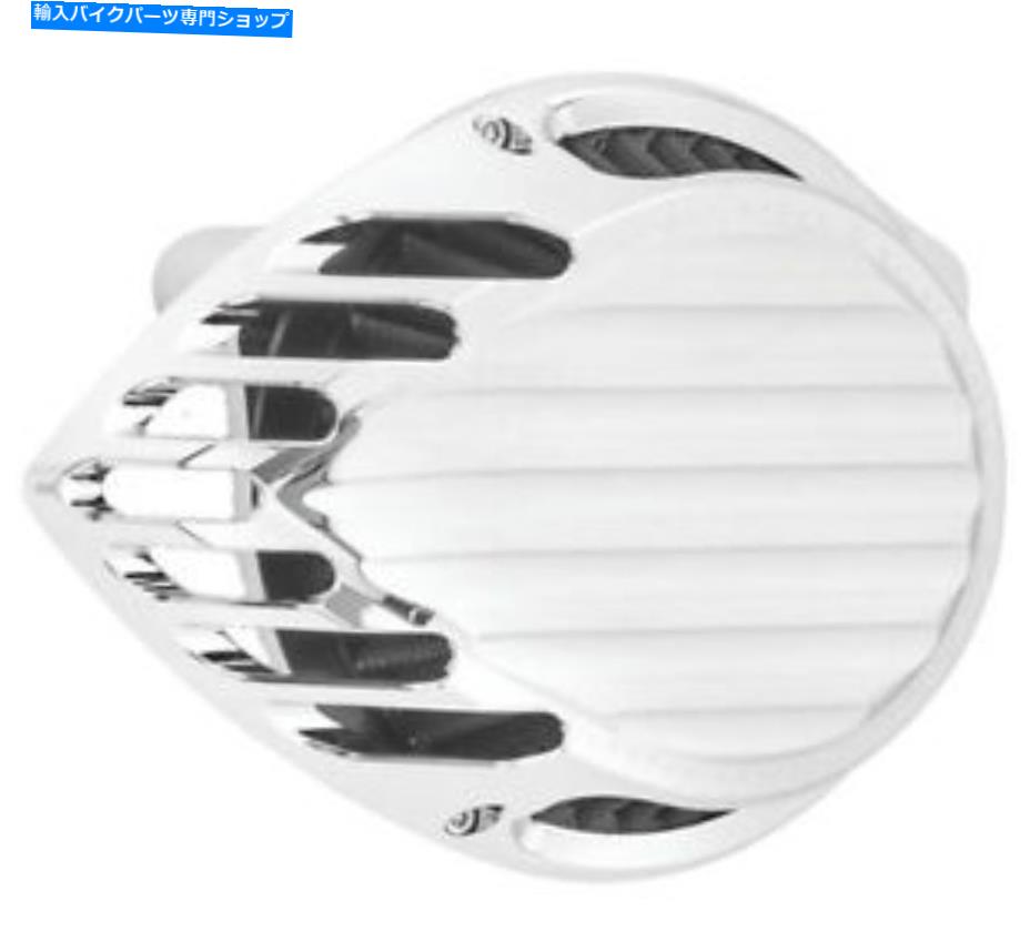 Air Filter ラフクラフトエアクリーナークロムフィンはRC-600-004をフィンしました Rough Craft Air Cleaner Chrome Finned RC-600-004【並行輸入品】