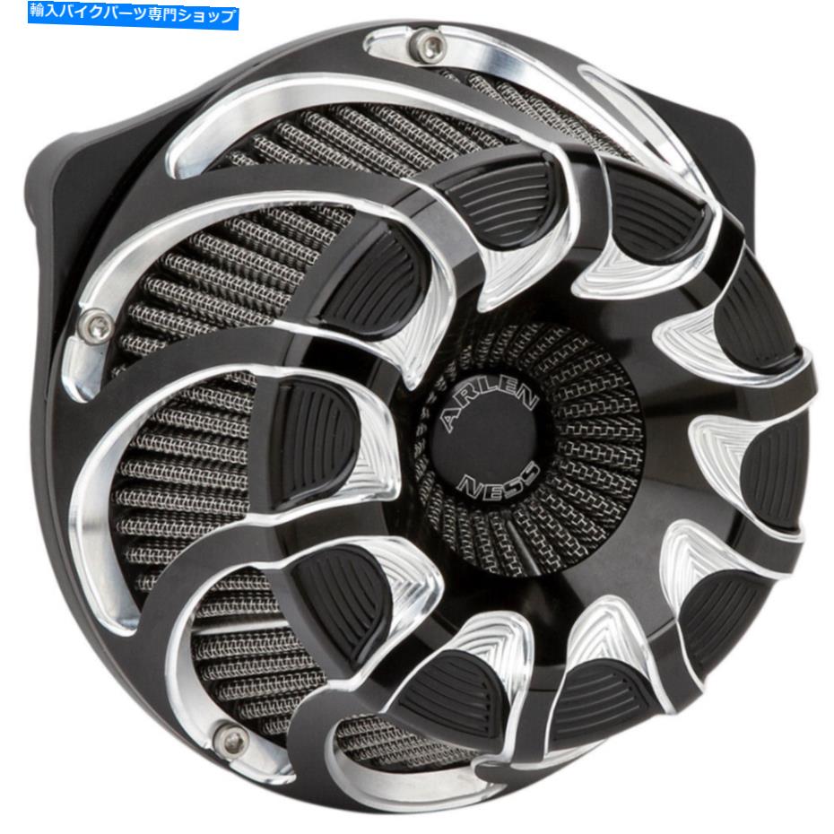 Air Filter アーレンネスエアクリーナードリフトFLT（黒）18-987 Arlen Ness Air Cleaner Drift FLT (Black) 18-987【並行輸入品】