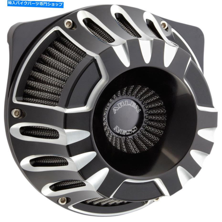 Air Filter アーレンネスディープカットインバートビッグサッカーエアクリーナー2017-2018ハーレーFLブラック Arlen Ness Deep Cut Inverted Big Sucker Air Cleaner 2017-2018 Harley FL Black【並行輸入品】