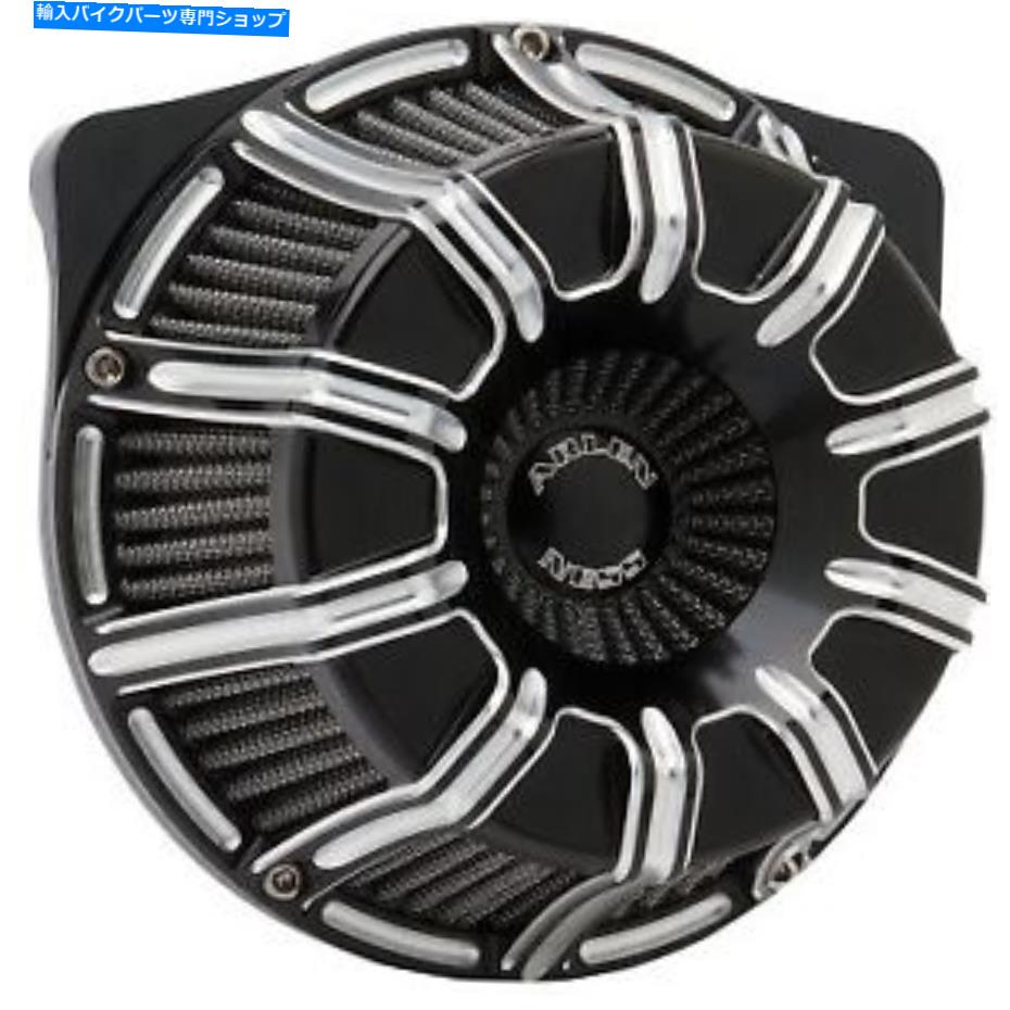 Air Filter アーレンネス18-943ブラック10ゲージ逆シリーズエアクリーナーキットハーレー Arlen Ness 18-943 Black 10-Gauge Inverted Series Air Cleaner Kit for Harley【並行輸入品】
