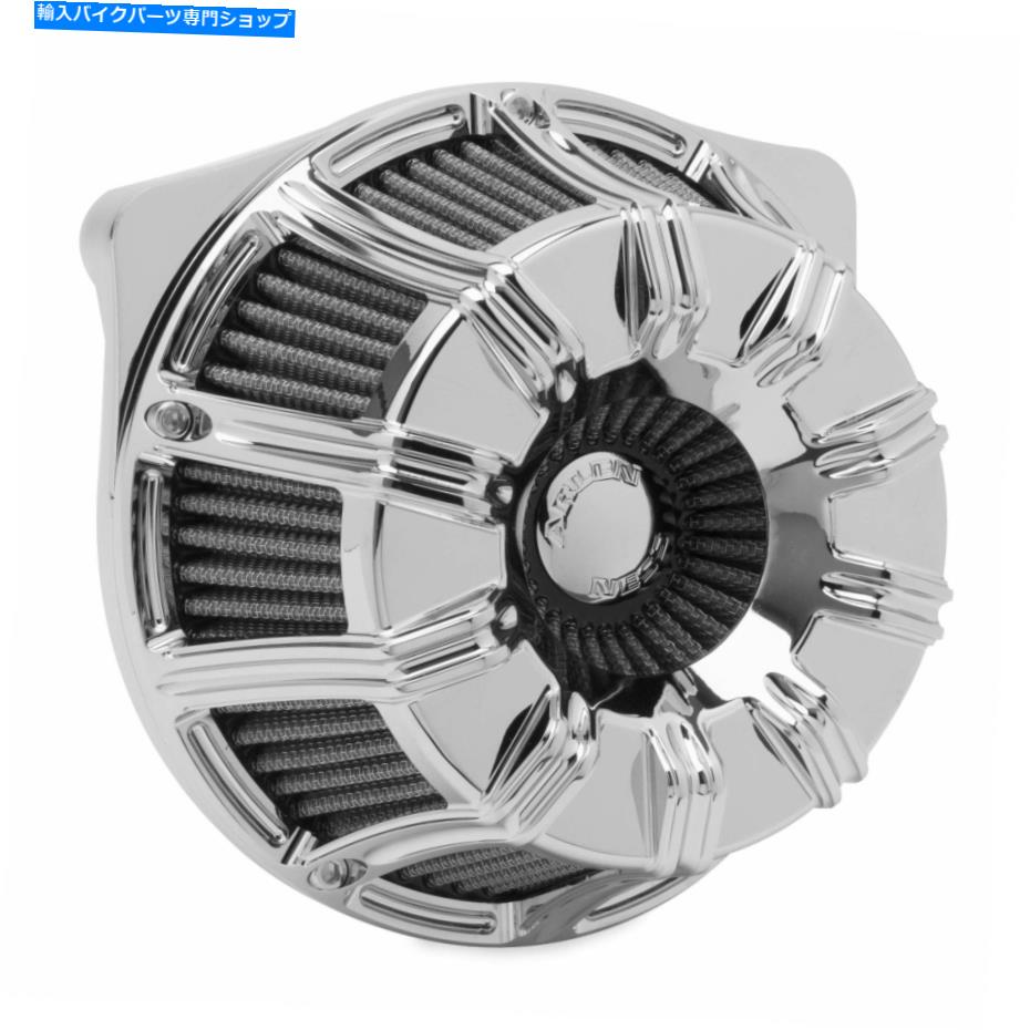 Air Filter Arlen Ness Chrome逆転シリーズ10ゲージステージ1エアクリーナーハーレーFLH 08-16 Arlen Ness Chrome Inverted Series 10-Gauge Stage 1 Air Cleaner Harley FLH 08-16【並行輸入品】