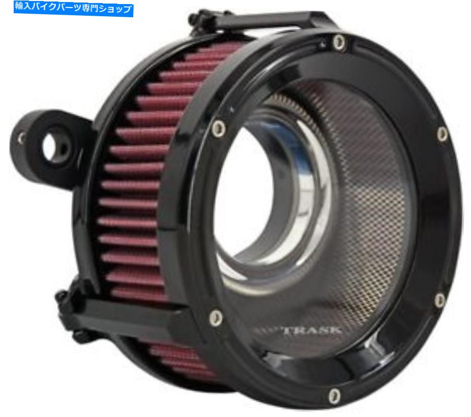 Air Filter トラスクアサルトチャージハイフローエアクリーナーグロスブラック＃TM-1020GBK Trask Assault Charge High-Flow Air Cleaner Gloss Black #TM-1020GBK【並行輸入品】