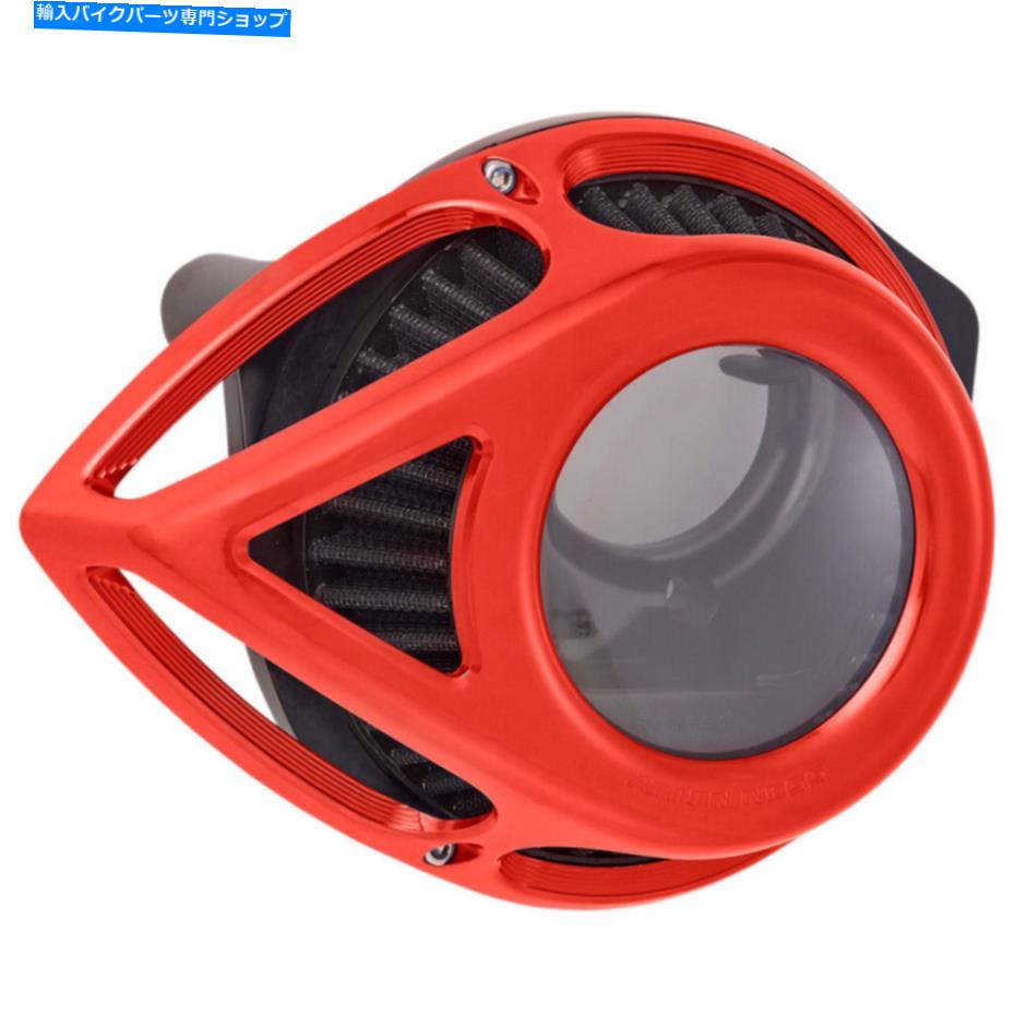 Air Filter アーレンネスエアクリーナークリアティア00-17ツインカム（赤）18-904 Arlen Ness Air Cleaner Clear Tear 00-17 Twin Cam (Red) 18-904【並行輸入品】