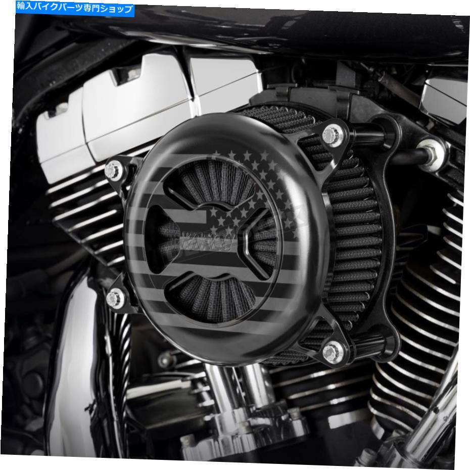 Air Filter Vance＆Hines Black Le Vo2 American Air Cleaner Kit-42045FG Vance & Hines Black LE VO2 American Air Cleaner Kit-42045FG【並行輸入品】