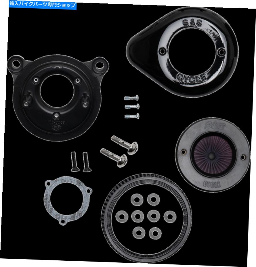 Air Filter S＆Sサイクルエアスティンガーステルスエアクリーナーブラック170-0722ハーレー S&S Cycle Air Stinger Stealth Air Cleaner Black 170-0722 Harley【並行輸入品】