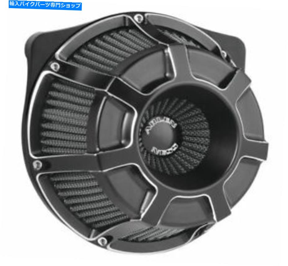 Air Filter アーレンネスブラック逆シリーズベベルドエアクリーナー-18-919 Arlen Ness Black Inverted Series Beveled Air Cleaner - 18-919【並行輸入品】