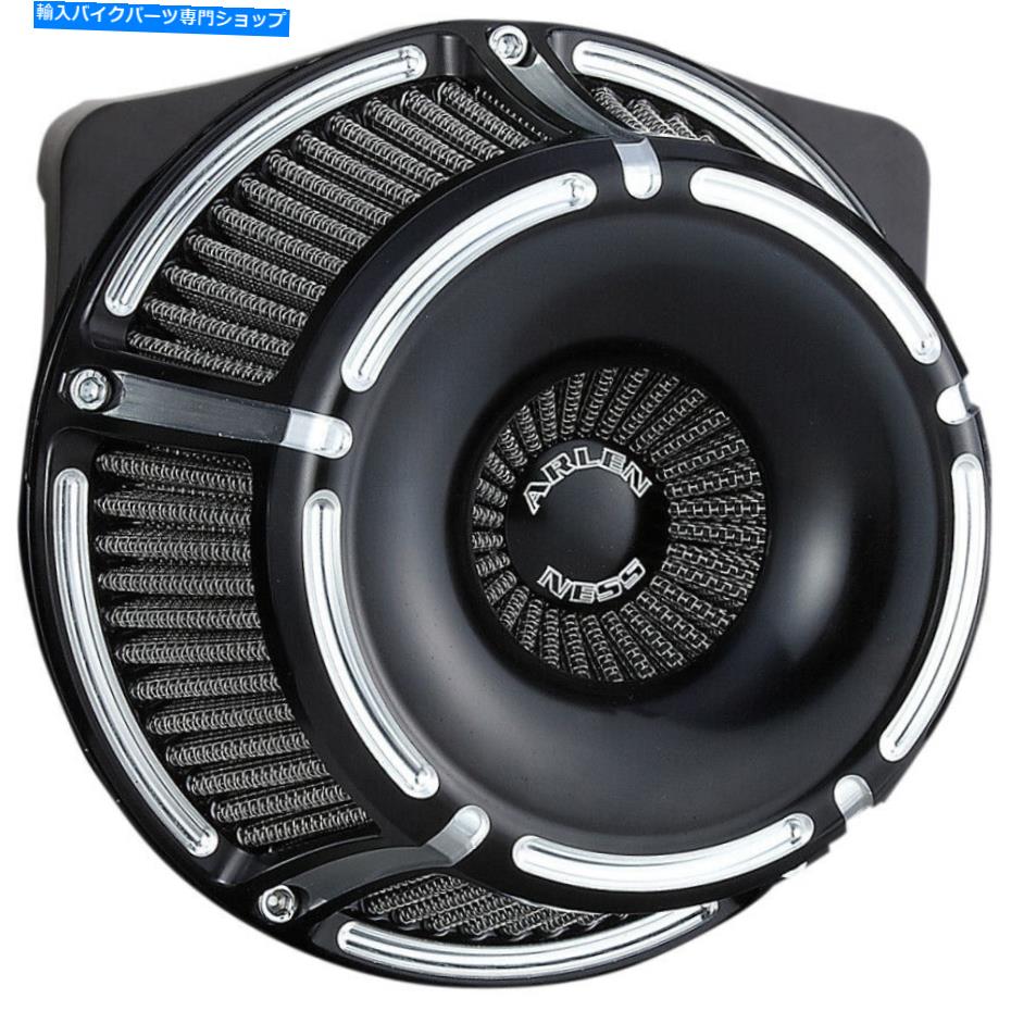 Air Filter アーレンネスブラックスロットトラックステージ1逆エアクリーナーミルウォーキー8 M8 17-19 Arlen Ness Black Slot Track Stage 1 Inverted Air Cleaner Milwaukee 8 M8 17-19【並行輸入品】