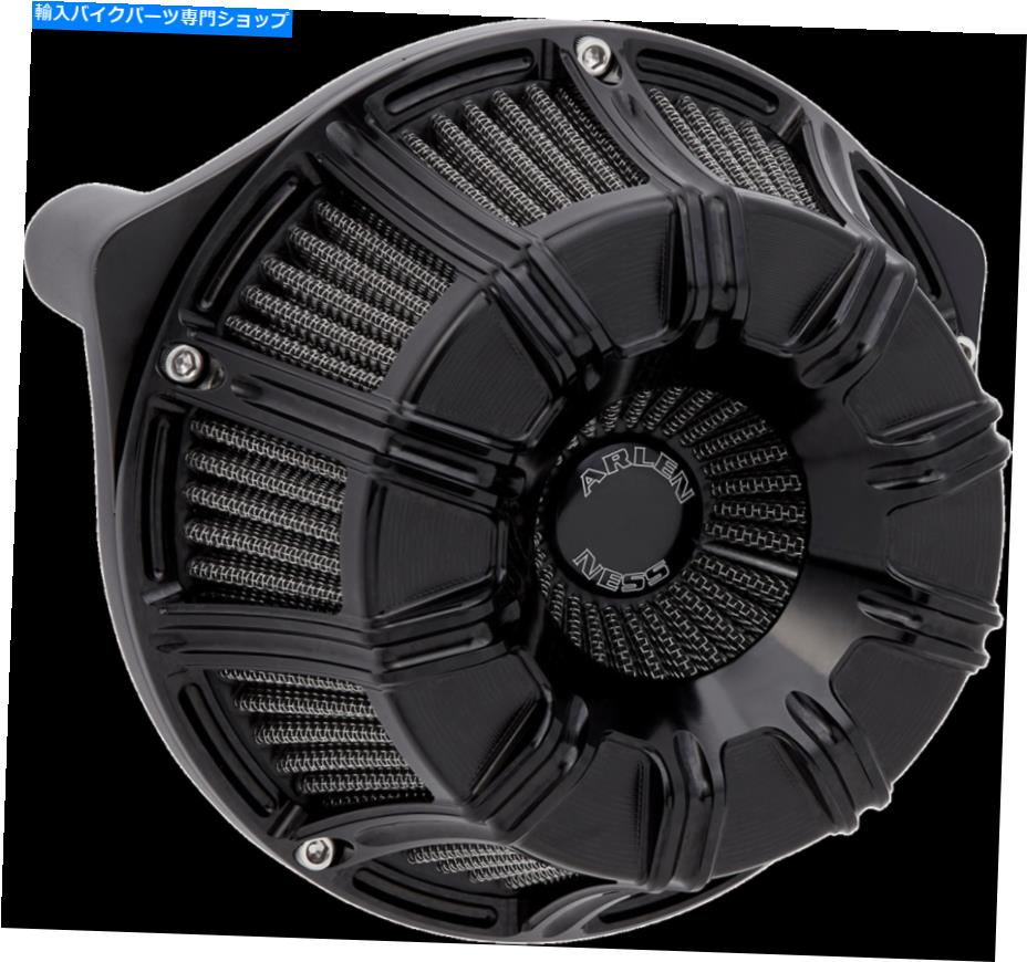 Air Filter アーレンネス逆吸盤エアクリーナーブラック10ゲージ600-009 Arlen Ness Inverted Sucker Air Cleaner Black 10-Gauge 600-009【並行輸入品】
