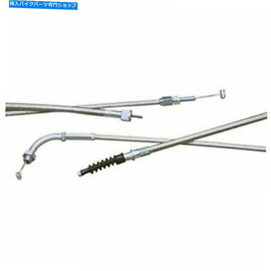 Cables モーションプロアーマーコートステンレススチールプッシュスロットルケーブル（+10.5）65-0319 Motion Pro Armor Coat Stainless Steel Push Throttle Cable (+10.5) 65-0319【並行輸入品】