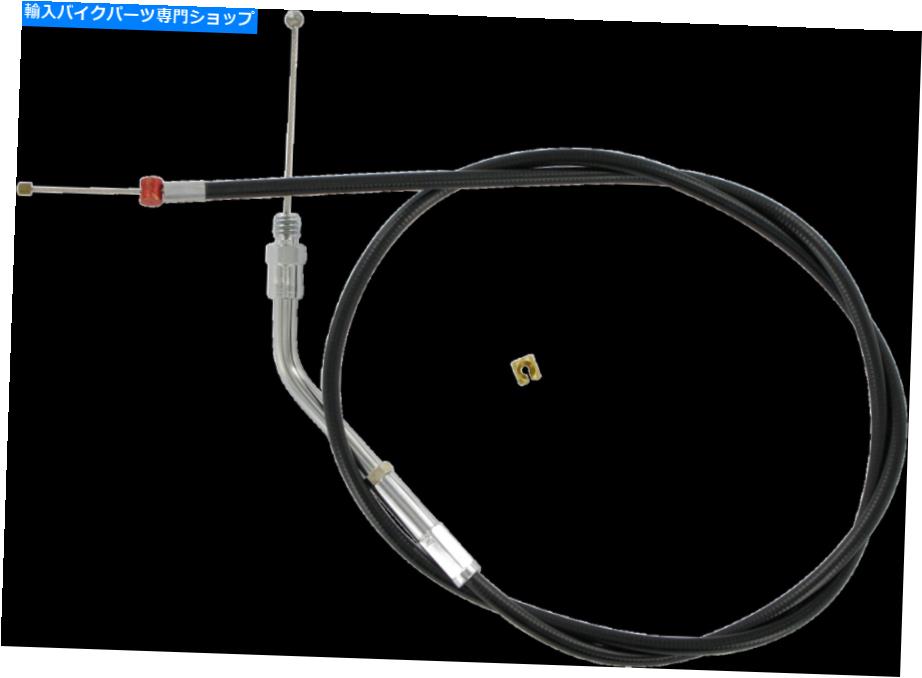 Cables バーネット101-30-30006 1996-03ハーレーXLモデルのブラックビニールスロットルケーブル Barnett 101-30-30006 Black Vinyl Throttle Cable for 1996-03 Harley XL models【並行輸入品】