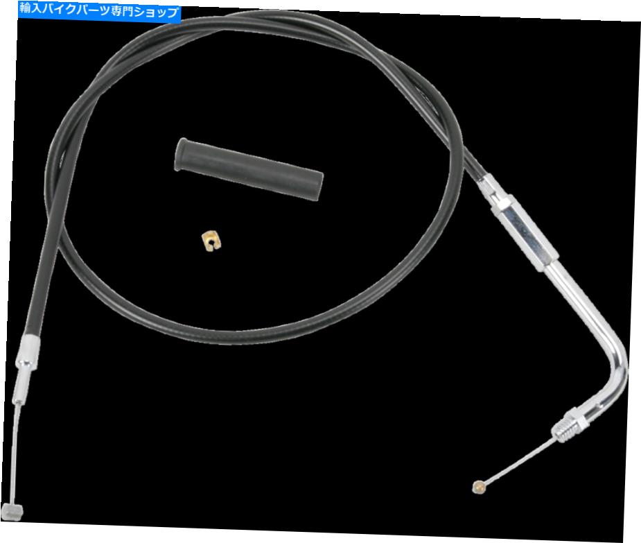 Cables ハーレーブラックビニールスロットルケーブル33.69インチ。 0650-0348 Harley Black Vinyl Throttle Cable 33.69in. 0650-0348【並行輸入品】