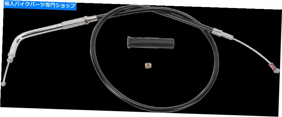 Cables ドラッグスペシャリティブラックビニールアイドルケーブル0651-0137 Drag Specialties Black Vinyl Idle Cable 0651-0137【並行輸入品】