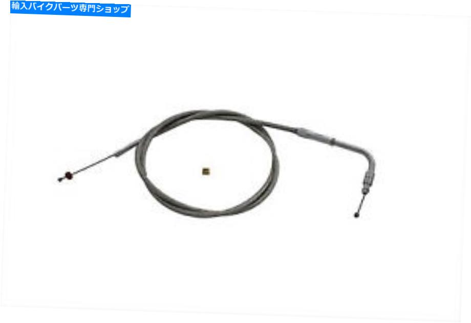 Cables 42.50のケーシングを備えた編組ステンレス鋼スロットルケーブルはハーレーダビッドソンに適合します Braided Stainless Steel Throttle Cable with 42.50 Casing fits Harley-Davidson【並行輸入品】