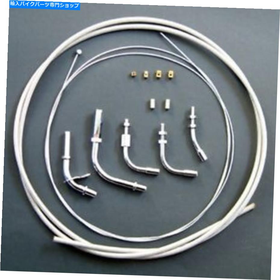 Carburetor PartCarburetor ヤマハクルーザーV-スターロードスター編組ステンレススロットルケーブルキット78インチ Yamaha Cruiser V-Star Road Star Braided Stainless Throttle Cable Kit 78 Inch【並行輸入品】