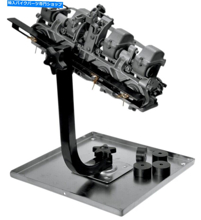 Carburetor Part K＆LブラックユニバーサルオートバイATV UTVオフロードキャブレターメンテナンスホルダー K&L Black Universal Motorcycle ATV UTV Offroad Carburetor Maintenance Holder【並行輸入品】