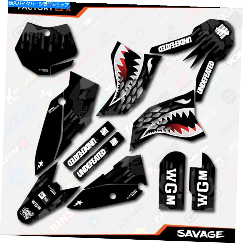 Graphics decal kit Black Savage Camo Racing Graphics KitはKTM 09-15 SX65 SX 65デカールに適合します Black Savage Camo Racing Graphics Kit fits KTM 09-15 Sx65 Sx 65 Decal【並行輸入品】