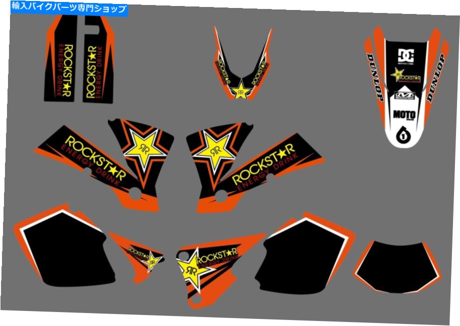 Graphics decal kit チームグラフィックデカールステッカーキットKTM Exc 125 200 250 300 400 450 525 2003 Team Graphics Decals Stickers Kit For KTM EXC 125 200 250 300 400 450 525 2003【並行輸入品】