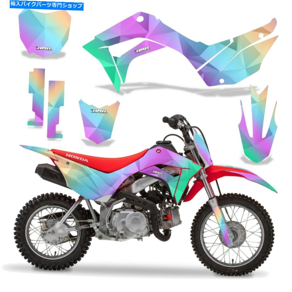 Graphics decal kit グラフィックキットステッカーデカールラップホンダCRF 110F 2019-2020スリック Graphics kit Sticker Decal Wrap for HONDA CRF 110F 2019-2020 SLICK【並行輸入品】