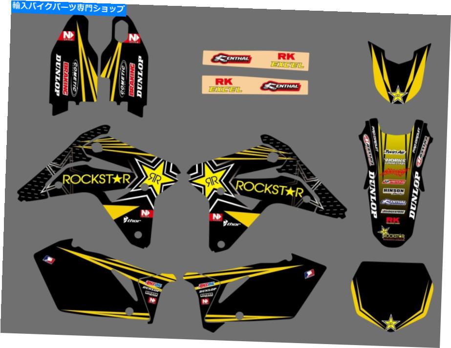Graphics decal kit Motocrossグラフィックスキットの背景スズキRM-Z450 RMZ450 2007用ステッカーデカール Motocross Graphics Kit Backgrounds Decals Sticker For Suzuki RM-Z450 RMZ450 2007【並行輸入品】