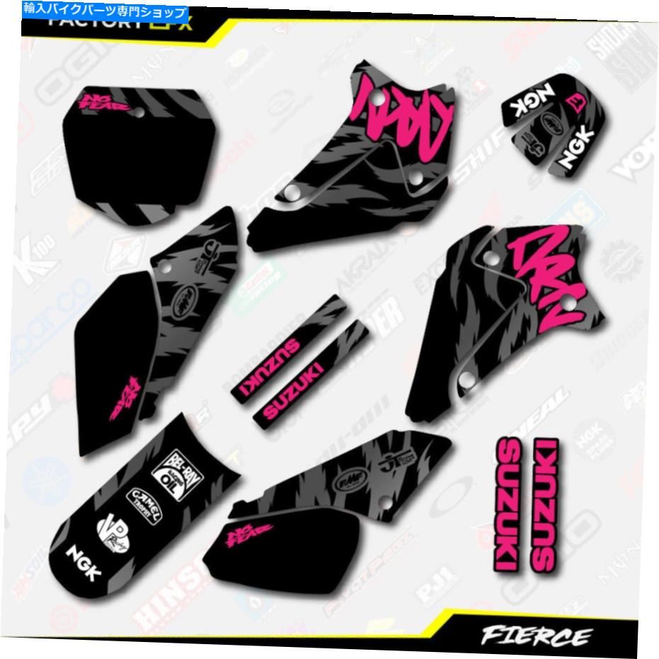 Graphics decal kit Black＆Pink Fierce Racing Graphics Sticker KitはスズキDRZ125 01-07 DRZ 125に適合します Black & Pink Fierce Racing Graphics Sticker Kit fits Suzuki DRZ125 01-07 DRZ 125【並行輸入品】 39,397円