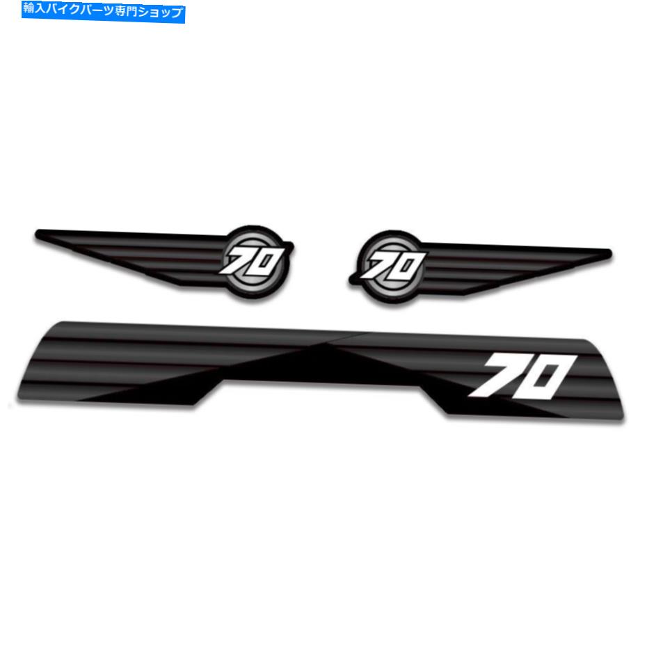 Graphics decal kit ホンダATC 70ウィングマンプレミアムデカールグラフィックスキットブラックカラーウェイ Honda ATC 70 Wingman Premium Decal Graphics Kit Black Color Way【並行輸入品】