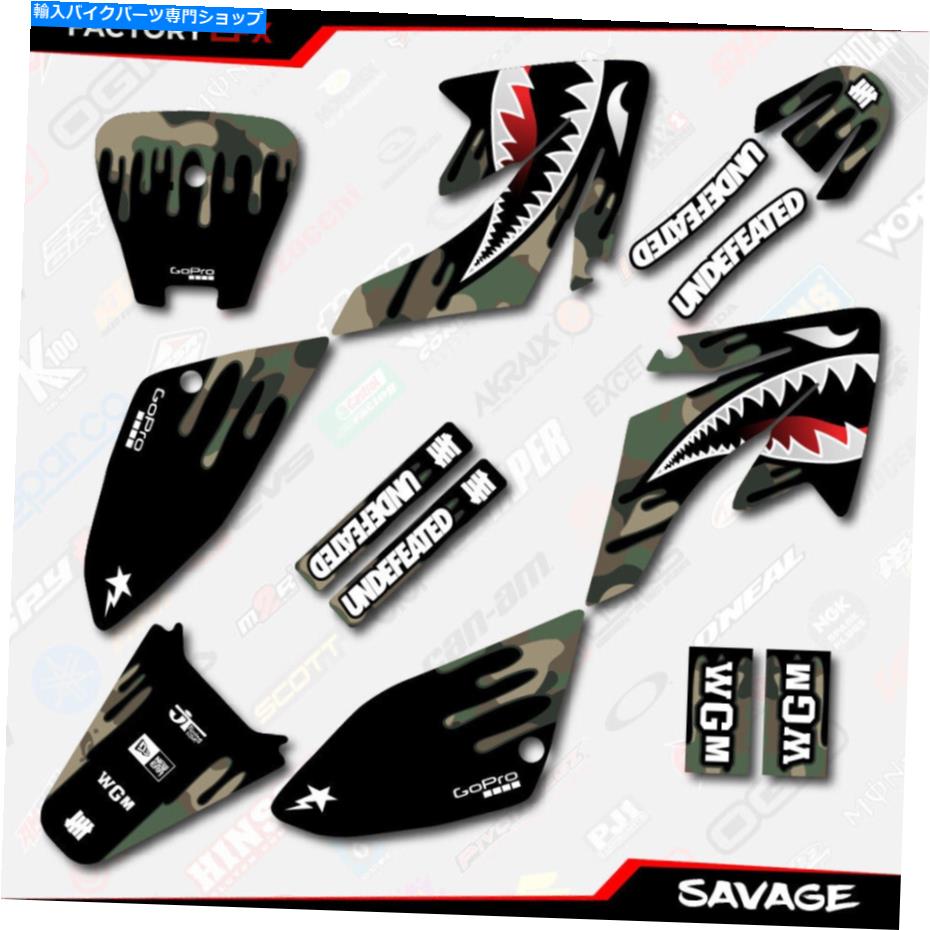 Graphics decal kit Woodland Savage Racing Graphics Kit Fits 04-10 Honda CRF70 CRF80 CRF100 CRF 70 Woodland Savage Racing Graphics kit Fits 04-10 Honda Crf70 Crf80 Crf100 CRF 70【並行輸入品】