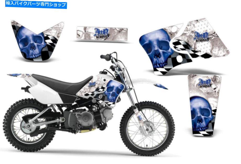 Graphics decal kit ダートバイクグラフィックスキットデカールラップヤマハTTR90 TTR90E 2000-2007 CHKSKULL U W W Dirt Bike Graphics Kit Decal Wrap For Yamaha TTR90 TTR90E 2000-2007 CHKSKULL U W【並行輸入品】