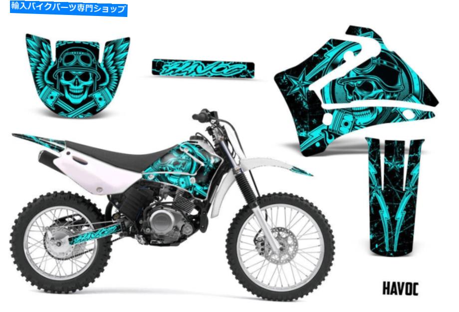 Graphics decal kit ヤマハTTR125 TTR 125ダートバイクグラフィックステッカーキットデカールラップMX 00-07 HAVOC M Yamaha TTR125 TTR 125 Dirt Bike Graphic Sticker Kit Decal Wrap MX 00-07 HAVOC M【並行輸入品】