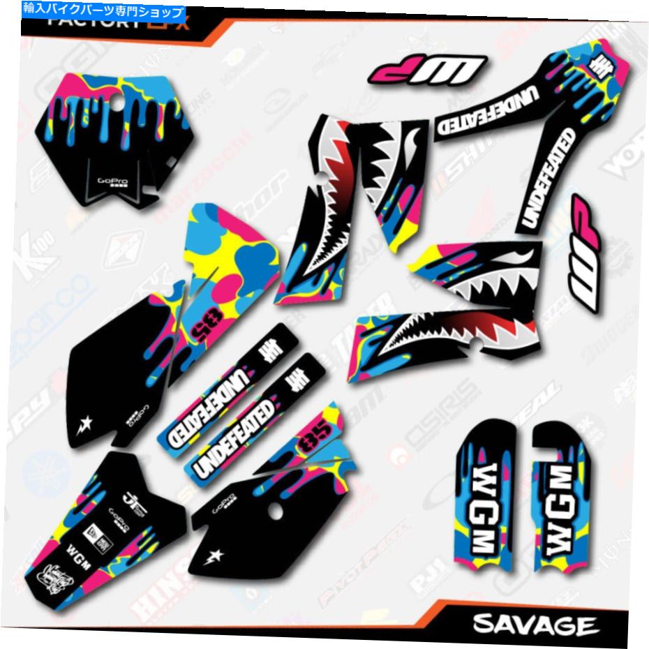 Graphics decal kit CMYKサベージ迷彩レーシンググラフィックキットはKTM 06-12 SX85 SX 85デカールに適合します CMYK Savage Camo Racing Graphics Kit fits KTM 06-12 Sx85 Sx 85 Decal【並行輸入品】