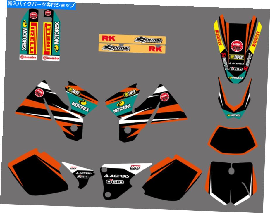 Graphics decal kit 1998 1999 2000 for ktm exc 125 200 250 300 380 400グラフィックキットデカールステッカー 1998 1999 2000 For KTM EXC 125 200 250 300 380 400 Graphics Kit Decals Stickers【並行輸入品】