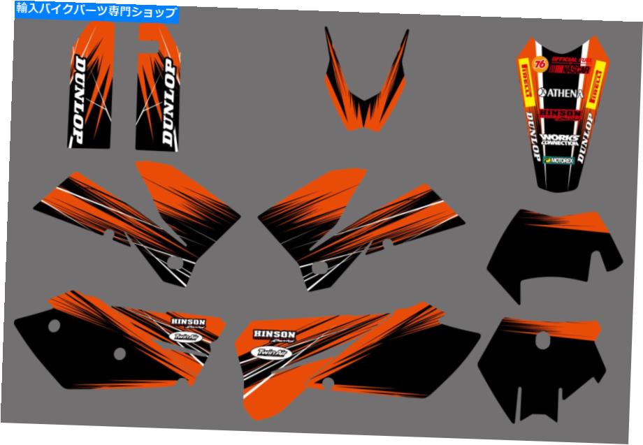 Graphics decal kit チームグラフィックデカールKTMのステッカー200 250 300 400 450 525 EXC 2005 2006 2007 Team Graphics Decals Stickers For KTM 200 250 300 400 450 525 EXC 2005 2006 2007【並行輸入品】
