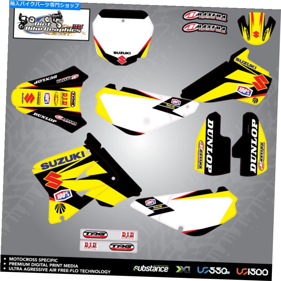Graphics decal kit スズキRM 85 2001-2021フルグラフィックスキット（824） Suzuki RM 85 2001-2021 full graphics kit (824)【並行輸入品】