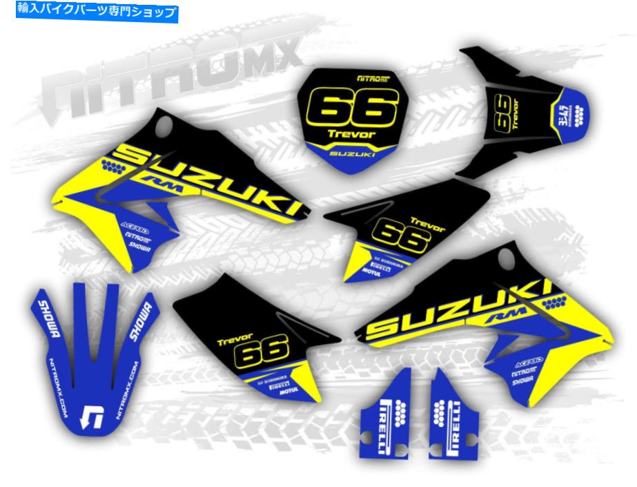 Graphics decal kit スズキDRZ 70 2008-2019モトクロスグラフィックデカールステッカーキットby nitromx Suzuki DRZ 70 2008 - 2019 Motocross Graphics Decals Stickers Kit by NitroMX【並行輸入品】