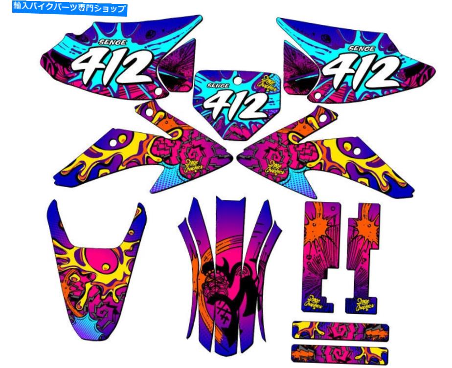 Graphics decal kit 2008-2014 CRF 230 f 2008-2014 CRF 230 F ZANY Pink Senge Graphics Kit Compatible with Honda【並行輸入品】 46,926円