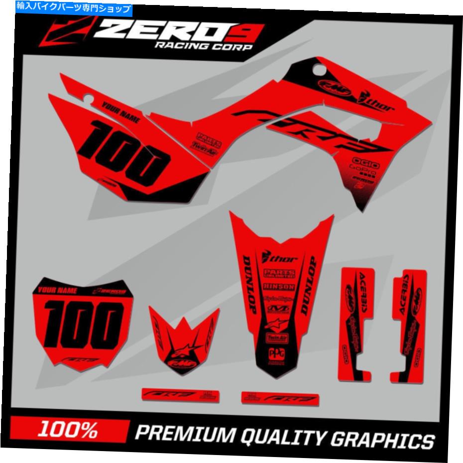 Graphics decal kit カスタムMXグラフィックスキット：ホンダCRF 125Fモトクロスグラフィックデカールブロックレッド/blk Custom MX Graphics Kit: HONDA CRF 125F Motocross Graphics Decals BLOCK RED/BLK【並行輸入品】