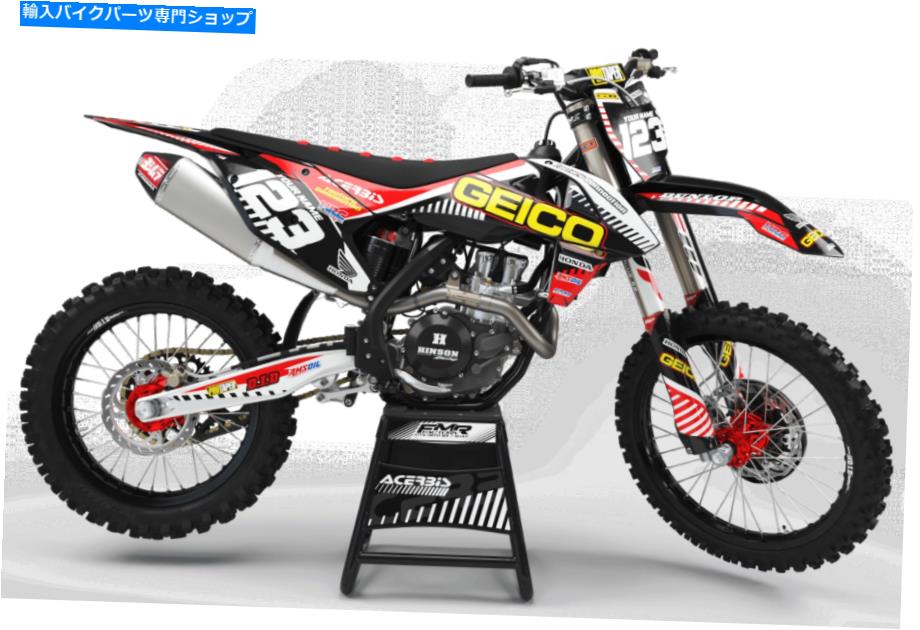 Graphics decal kit 80 CR GEICOフルデカールキットデコモトクロスMX ATVクアッドグラフィックス 80 CR GEICO FULL DECAL KIT DECO MOTOCROSS MX ATV QUAD GRAPHICS【並行輸入品】