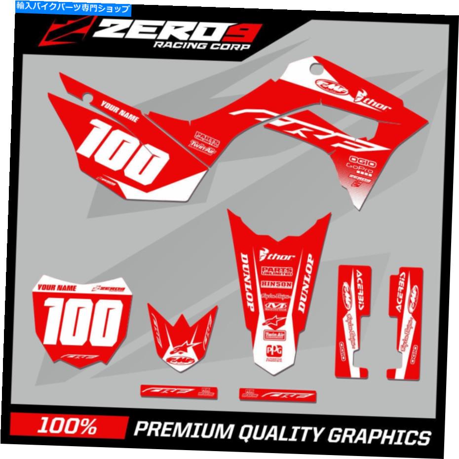 Graphics decal kit カスタムMXグラフィックスキット：ホンダCRF 125Fモトクロスグラフィックデカールブロックレッド/whi Custom MX Graphics Kit: HONDA CRF 125F Motocross Graphics Decals BLOCK RED/WHI【並行輸入品】