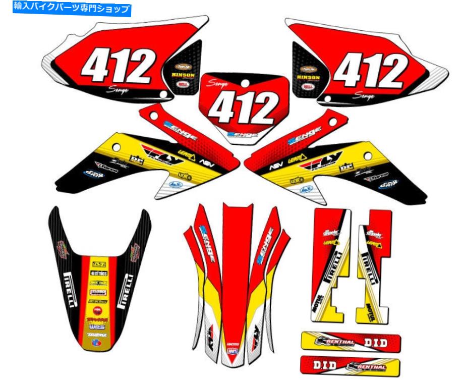 Graphics decal kit 2008-2014 CRF 230 f ricochet yellow Senge Graphics Kitとホンダと互換性 2008-2014 CRF 230 F RICOCHET Yellow Senge Graphics Kit Compatible with Honda【並行輸入品】