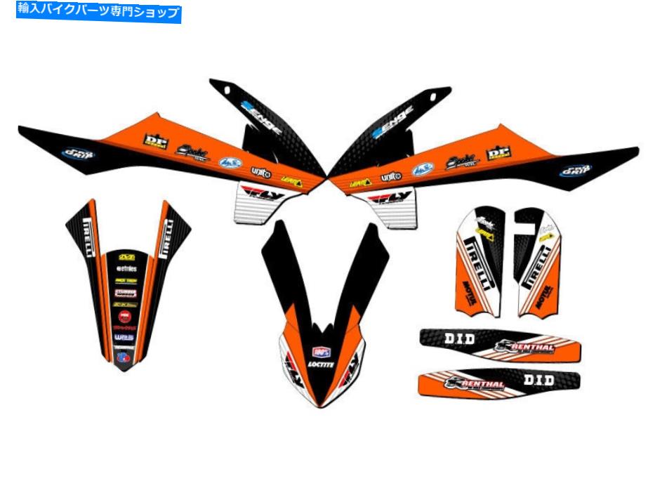 Graphics decal kit 2016-2018 SX 65 Ricochet Orange Senge Graphics Kit KTMと互換性 2016-2018 SX 65 RICOCHET Orange Senge Graphics Kit Compatible with KTM【並行輸入品】
