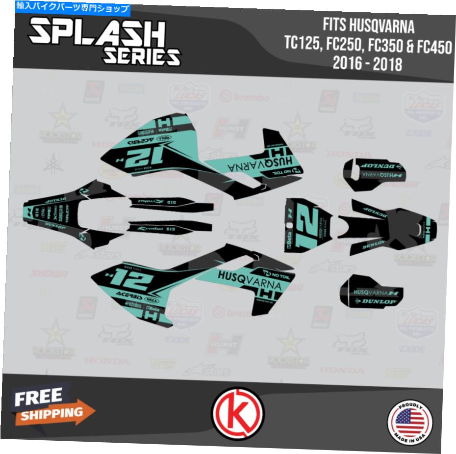 Graphics decal kit ハスクバルナのグラフィックキットTC125 FC250 FC350 FC450 2016 2017 2018 Splash-T Shift Graphics Kit for Husqvarna TC125 FC250 FC350 FC450 2016 2017 2018 Splash-T Shift【並行輸入品】