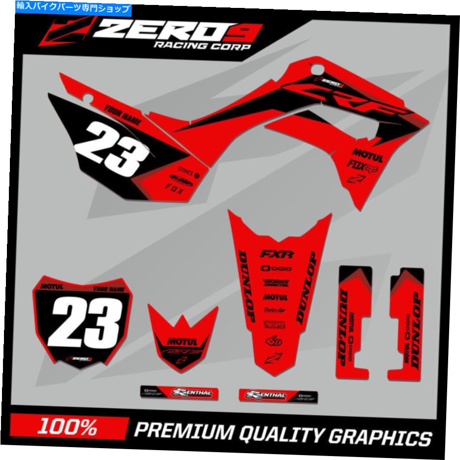 Graphics decal kit カスタムMXグラフィックスキット：ホンダCRF 110モトクロスグラフィックデカールは赤/blkを融合させます Custom MX Graphics Kit: HONDA CRF 110 Motocross Graphics Decals FUZE RED/BLK【並行輸入品】