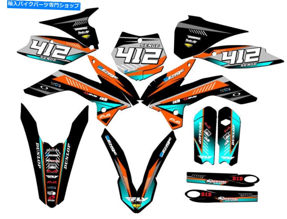Graphics decal kit 2013-2014 SX 105 Surge Orange Senge Graphics KitとKTMと互換性 2013-2014 SX 105 SURGE Orange Senge Graphics Kit Compatible with KTM【並行輸入品】
