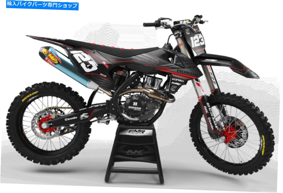 Graphics decal kit 80 Cr Neken Black Mate Full Decal Kit Deco MotocrossMXATV Quadグラフィックス 80 CR NEKEN BLACK MATE FULL DECAL KIT DECO MOTOCROSS MX ATV QUAD GRAPHICS【並行輸入品】