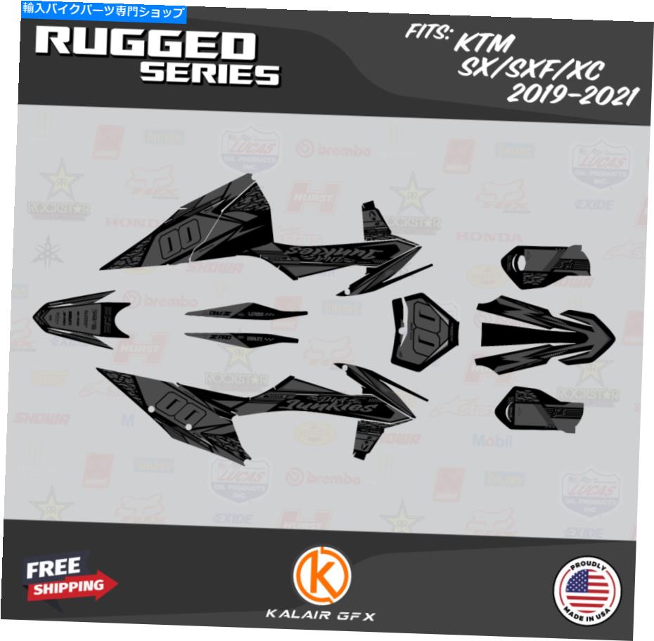 Graphics decal kit /fitsktm sx sxf xc125 250 450 2019 2020 2021頑丈な煙のグラフィックキット Graphics Kit for/fitsKTM SX SXF XC125 250 450 2019 2020 2021 Rugged Smoke【並行輸入品】