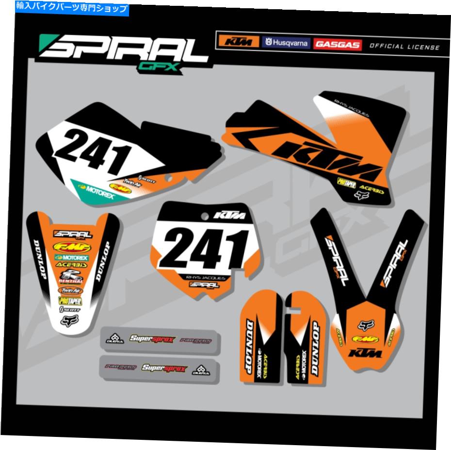 Graphics decal kit カスタムMXグラフィックスキットファクトリー修正KTM SX65 SX 65 2006 2007 2008すべての年 Custom MX Graphics Kit Factory Modified KTM SX65 SX 65 2006 2007 2008 ALL YEARS【並行輸入品】|Us Custom Parts Shop USDM