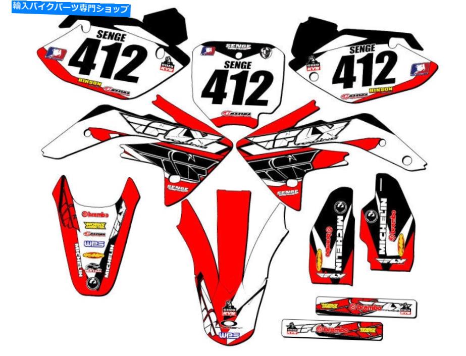 Graphics decal kit 2007-2023 CRF 150 R 13フライレッドセンゲグラフィックスキットとホンダと互換性 2007-2023 CRF 150 R 13 FLY Red Senge Graphics Kit Compatible with Honda【並行輸入品】 46,926円