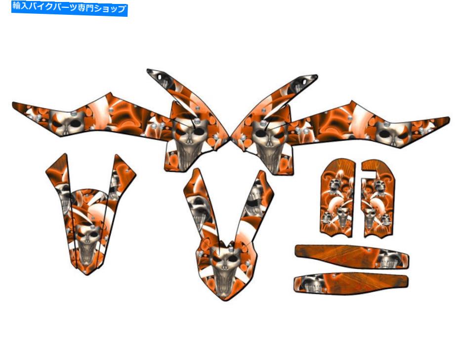 Graphics decal kit 2016-2018 SX 65 Jester Orange Senge Graphics KitとKTMと互換性 2016-2018 SX 65 JESTER Orange Senge Graphics Kit Compatible with KTM【並行輸入品】
