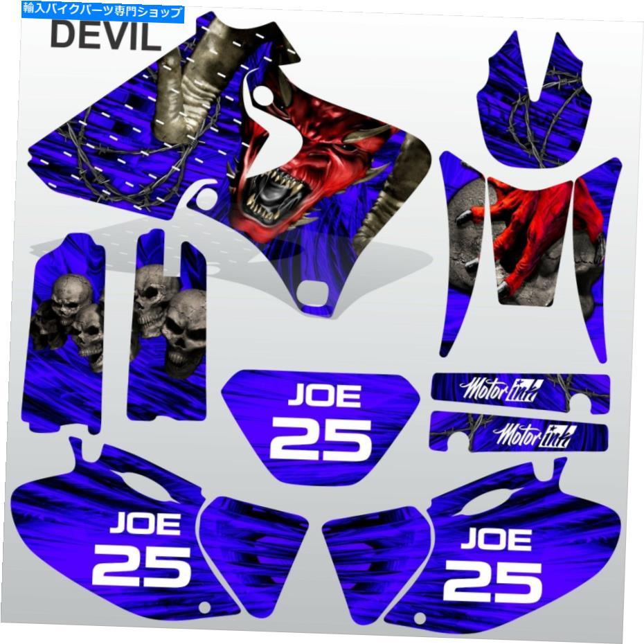 Graphics decal kit ヤマハWRF 250 426 1998-2002デビルライダーモトクロスデカールセットMXグラフィックスキット Yamaha WRF 250 426 1998-2002 DEVIL RIDER motocross decals set MX graphics kit【並行輸入品】